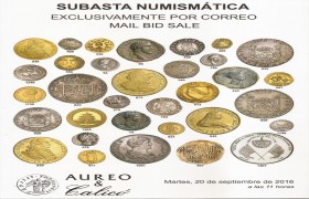 AUREO & Calicó, Subasta Numismática exclusivamente por correo, 20 de setembro de 2016